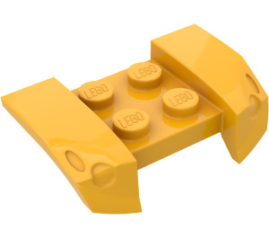 LEGO Arancione chiaro brillante Parafango Piastra 2 x 4 con Overhanging Headlights (44674)