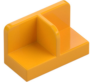 LEGO Arancione chiaro brillante Pannello 1 x 2 x 1 con Sottile Central Divider e Angoli arrotondati (18971 / 93095)