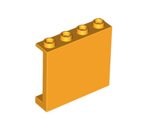 LEGO Helder Lichtoranje Paneel 1 x 4 x 3 met zijsteunen, holle noppen (35323 / 60581)