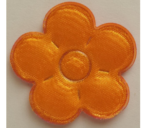 LEGO Helder lichtoranje Pillow met Bloem met Oranje en Dark Roze Zijkanten (61654)