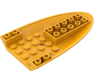 LEGO Helder Lichtoranje Vliegtuig Onderzijde 6 x 10 x 1 (87611)