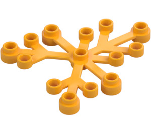 LEGO Leuchtendes helles Orange Pflanze Blätter 6 x 5 (2417)