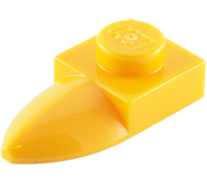LEGO Orange clair brillant assiette 1 x 1 avec Dent (35162 / 49668)