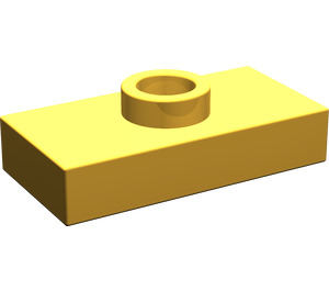 LEGO Helles Licht Orange Platte 1 x 2 mit 1 Stud (ohne Bottom Groove) (3794)