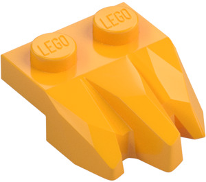 LEGO Bright Light Orange Plate 1 x 2 with 3 Rock Claws (27261)