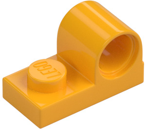 LEGO Bright Light Orange Plate 1 x 2 with Pin Hole (11458)