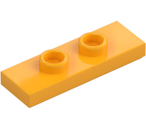 LEGO Klar lys oransje Plate 1 x 3 med 2 Knotter (34103)