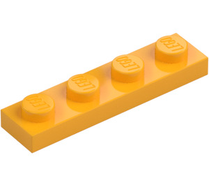 LEGO Bright Light Orange Plate 1 x 4 (3710)