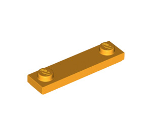 LEGO Bright Light Orange Plate 1 x 4 with Two Studs with Groove (41740)