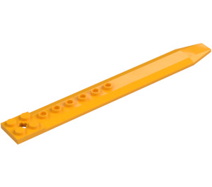 LEGO Klar Ljus Orange Platta 2 x 16 Rotor Blad med Axelhål (62743)