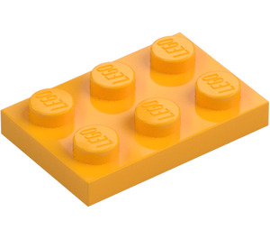 LEGO Leuchtendes helles Orange Platte 2 x 3 (3021)