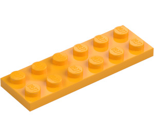 LEGO Bright Light Orange Plate 2 x 6 (3795)