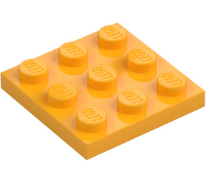 LEGO Lysorange Plade 3 x 3 (11212)