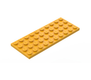 LEGO Naranja claro brillante Placa 4 x 10 (3030)