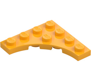 LEGO Leuchtendes helles Orange Platte 4 x 4 mit Circular Cut Out (35044)