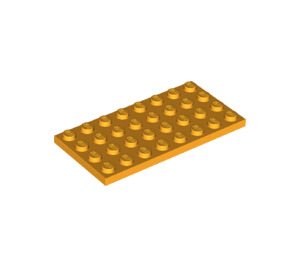 LEGO Helder Lichtoranje Plaat 4 x 8 (3035)