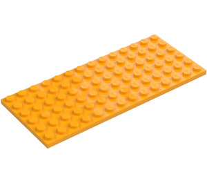 LEGO Naranja claro brillante Placa 6 x 14 (3456)