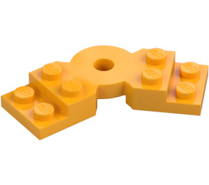 LEGO Bright Light Orange Plate Rotated 45° (79846)