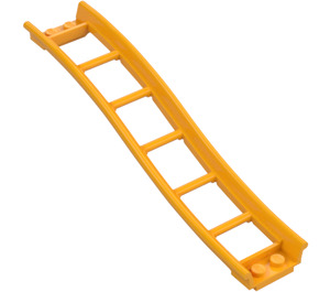 LEGO Leuchtendes helles Orange Schiene 2 x 16 x 3 Bogen Invers mit 3.2 Shaft (34738)