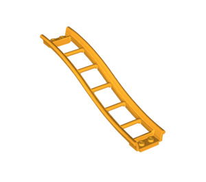 LEGO Bright Light Orange Rail 2 x 16 x 3 Bow Inverted with 3.2 Shaft (34738)