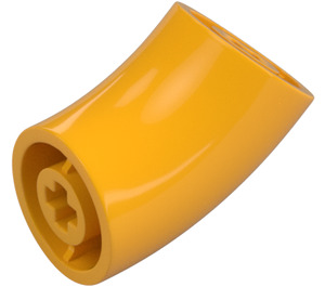 LEGO Arancione chiaro brillante Rotondo Mattoncino con Elbow (Più breve) (1986 / 65473)