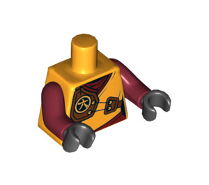 LEGO Bright Light Orange Skylor - Master of Amber Minifig Torso (973 / 88585)