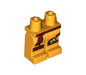 LEGO Bright Light Orange Skylor - Master of Amber Minifigure Hips and Legs (3815 / 32234)