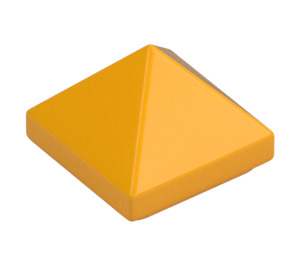 LEGO Klar Ljus Orange Backe 1 x 1 x 0.7 Pyramid (22388 / 35344)