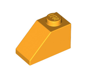 LEGO Orange clair brillant Pente 1 x 2 (45°) (3040 / 6270)