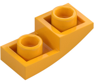 LEGO Světle oranžová Sklon 1 x 2 Zakřivený Převrácený (24201)