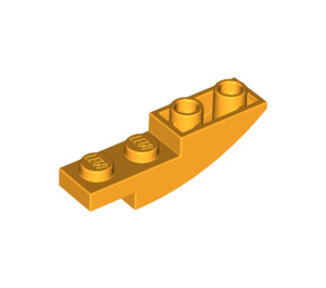 LEGO Orange clair brillant Pente 1 x 4 Incurvé Inversé (13547)