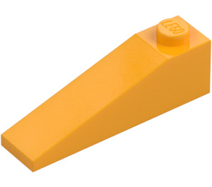 LEGO Lysorange Skråning 1 x 4 x 1 (18°) (60477)