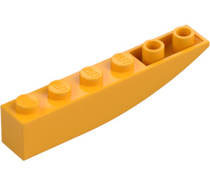 LEGO Bright Light Orange Slope 1 x 6 Curved Inverted (41763 / 42023)