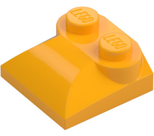 LEGO Bright Light Orange Slope 2 x 2 Curved with Curved End (47457)