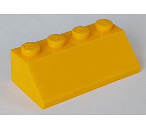 LEGO Naranja claro brillante Con pendiente 2 x 4 (45°) con superficie rugosa (3037)