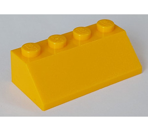 LEGO Bright Light Orange Slope 2 x 4 (45°) with Rough Surface (3037)