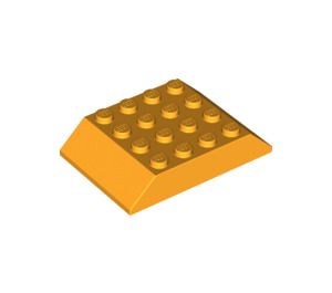 LEGO Helder Lichtoranje Helling 4 x 6 (45°) Dubbele (32083)