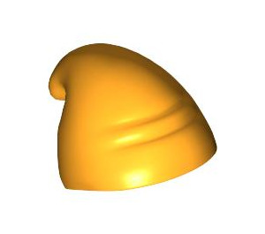 LEGO Bright Light Orange Slouch Hat with Tip Facing Backwards (5320)