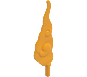 LEGO Klar Ljus Orange Smoke Swirls med Bar (68547)