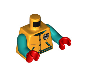 LEGO Bright Light Orange Spider-Man (Bright Light Orange Jacket) Minifig Torso (973 / 76382)
