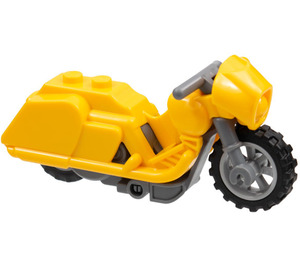 LEGO Bright Light Orange Stuntz Flywheel Motorcycle Touring