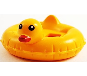 LEGO Bright Light Orange Swimming Ring with Duck Head with Red Bill