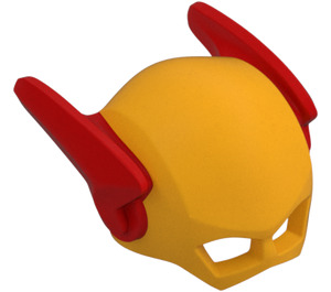 LEGO Leuchtendes helles Orange The Flash Maske mit Rot Flügel (37117)