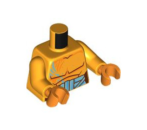 LEGO Arancione chiaro brillante The Sandman Minifigure Busto (973 / 76382)