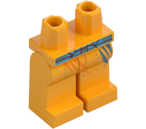 LEGO Leuchtendes helles Orange The Sandman Minifigur Hüften und Beine (73200 / 106425)