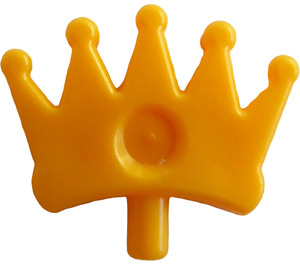 LEGO Arancione chiaro brillante Tiara con 5 punti e Indentation  (93080)