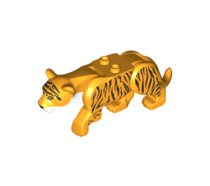 LEGO Arancione chiaro brillante Tigre con Hinged Gambe (34137)