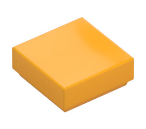 LEGO Klar lys oransje Tile 1 x 1 med Rille (3070 / 30039)