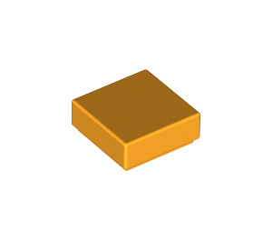 LEGO Bright Light Orange Tile 1 x 1 with Groove (3070 / 30039)