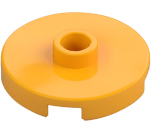 LEGO Bright Light Orange Tile 2 x 2 Round with Stud (18674)